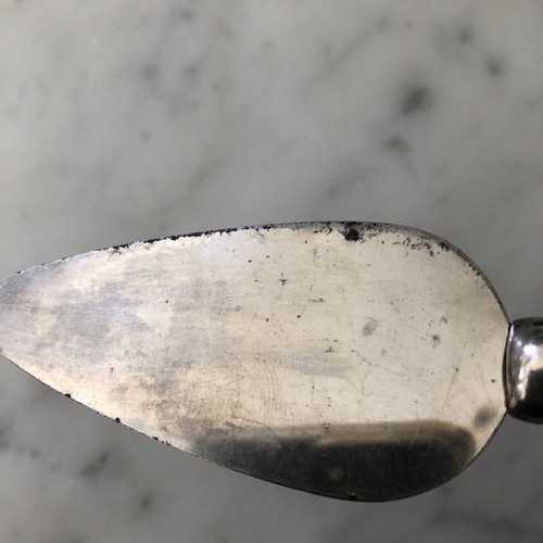 Antique Sterling Silver and Mother of Pearl Cheese Knife, Darling - Picture 4 of 8