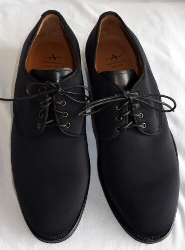 NWOB Aquatalia Italy Black Fabric & Leather Derby Lace Up Goodyear Welt Sole-11 - Picture 3 of 12