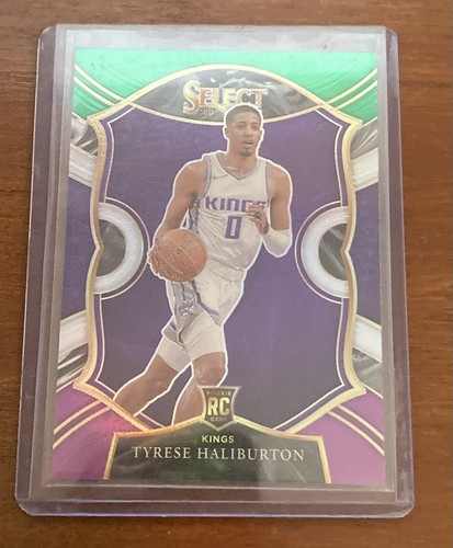 2020-21 Panini Select Green White Purple #72 Tyrese Haliburton Pacers Kings RC - Bild 1 von 2