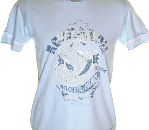 New Men'S French Connection Fcuk Fest T Shirt XS S M Loose Oversized Fit Stretch - Picture 2 of 3