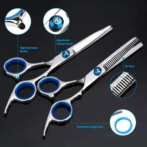 Juego profesional de tijeras adelgazantes de corte de pelo tijeras de peluquería peluquería salón - Imagen 9 de 20