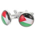 1 Pair Sleeve Cufflink Palestine Flag Cufflink Male Shirts Button Stud Supply