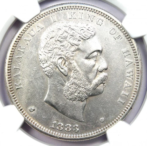 1883 Hawaii Kalakaua Dollar $1 Coin - Certified NGC Uncirculated Detail (UNC MS)