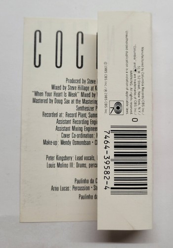 Cock Robin Self Titled (Cassette, 1985, Columbia) - Picture 5 of 5