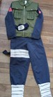 Anime Naruto Hatake Kakashi Cosplay Costume Halloween Outfit Kids Xl 2002/2007
