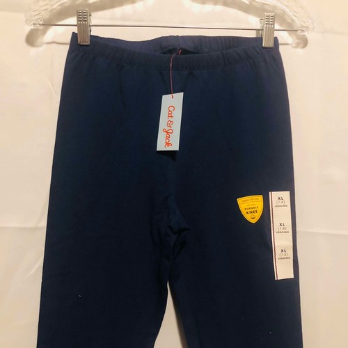 Cat & Jack Girls Size XL (14) Leggings Navy Blue Tough Cotton Durable Knee New - Picture 12 of 24