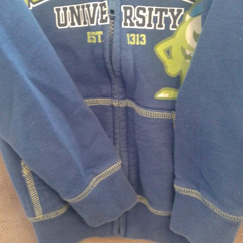 Disney Monsters ink blue hoodie/jacket 3t zip up - Picture 3 of 7