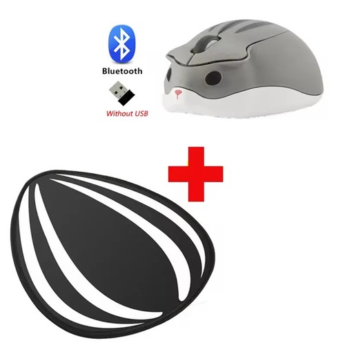 Bluetooth+2.4G Wireless Cute Mouse Hamster Cartoon USB Creative Mute Mause - Picture 18 of 20