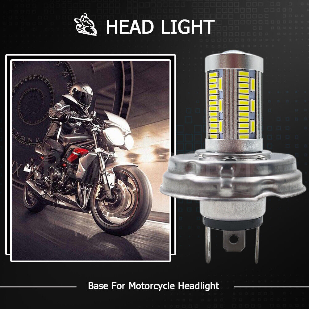 1PC P45T 4014 84 LED 10-30V Ampoule de phare avant de moto Double faisceau blanc - Photo 2/6