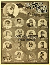 1911 SPEED KINGS MOTORCYCLE RACERS 8.5x11 POSTER INDIAN, YALE, MERKEL, EXCELSIOR