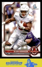 2021-22 Bowman University Bijan Robinson 1st card #31 Texas Longhorns