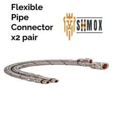Flexible Tap Hose Connector Basin Flexi Tails Mixer Tap Pipes size 15mm x 1/2
