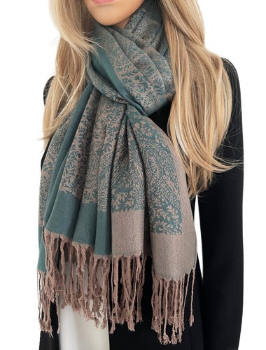 Large Paisley Pashmina Shawl Wrap Evening Scarf Long Cotton Rainbow Ladies Gift - Picture 186 of 448