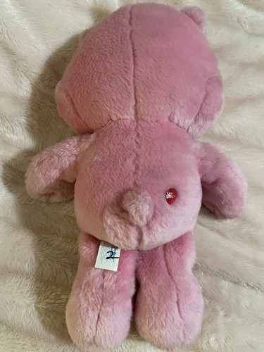 Care Bears Rainbow 14” Glitter Toy Cheer Bear Plush 2007 Glow In The Dark Pink - Picture 2 of 4