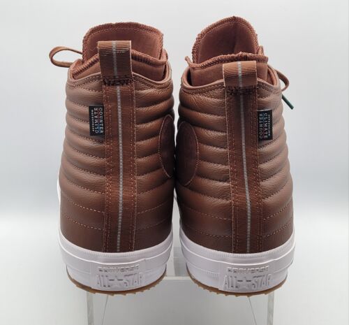 Converse Chuck Taylor Climate Counter Boots Mens 12 Brown Leather Waterproof NEW - Picture 13 of 21