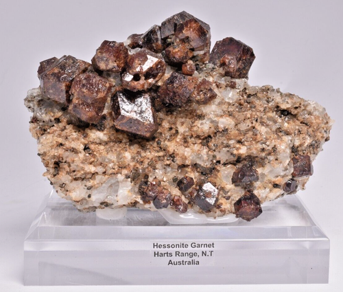 HESSONITE GARNET, HARTS RANGE N.T. AUSTRALIA M134 - Foto 7 di 8