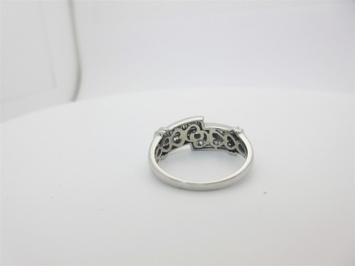 14k White Gold Diamond Wedding Band Anniversary Natural .50ct Stamp 7.25 R1741 - Picture 6 of 9