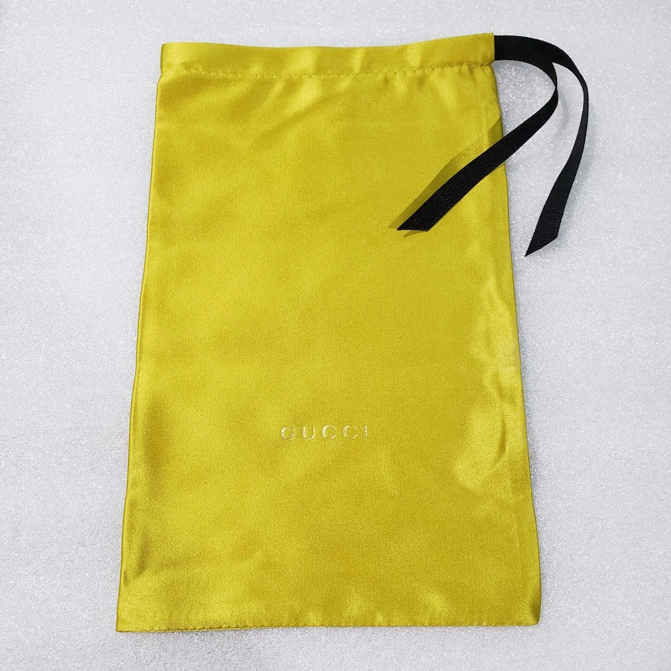 NEW GUCCI GOLDEN YELLOW Dust Bag Carrying Pouch for Glasses/Sunglasses/Accessory