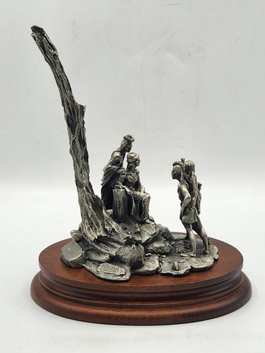 Chilmark Tecumseh’s War Polland scultura peltro edizione limitata 331/950 - Foto 9 di 11