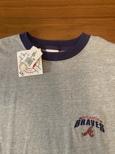 Vintage Atlanta Braves Sleeveless T Shirt Men’s XL NEW CSA Muscle Tee Gray MLB - Picture 2 of 14