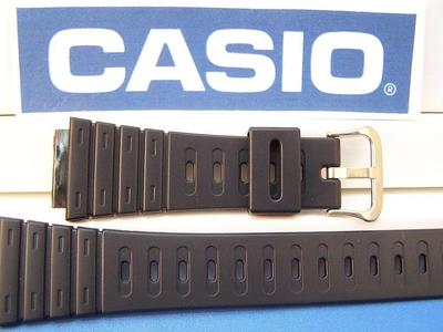 Casio watch band DW 210 G, DW 240 G, DW 260 G, DW 270 G Noir Bracelet de montre Casio pour DW 280, DW 340, résine, noire