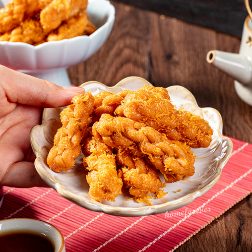 3 Bags Crisp Meat Floss Dough Twist Chinese Snacks Causal Party Food 肉松小麻花 - Picture 4 of 5