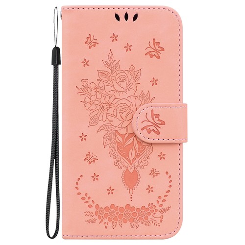 Per LG V40 ThinQ K61 K51S penna 7 G9 supporto flip stampa custodia farfalla rosa - Foto 7 di 10