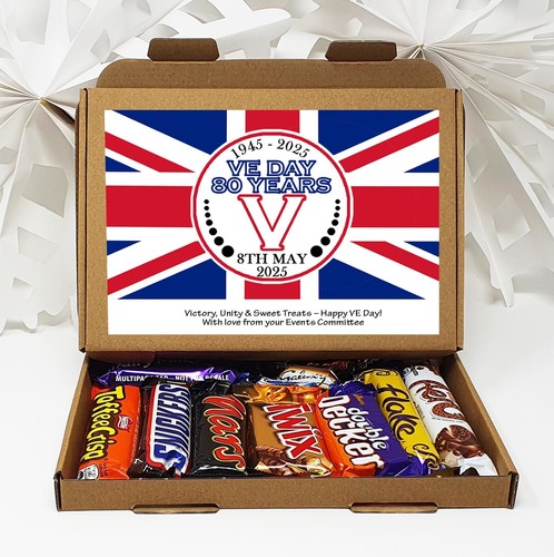 Caja de golosinas de día personalizada VE | Buzón de regalo para amantes de la historia | Recuerdo de la Segunda Guerra Mundial - Imagen 12 de 15