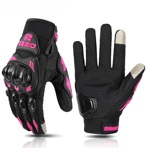 Summer Lady Pink Motorcycle Gloves Breathable Motorbike Riding Gloves Anti-fall - Picture 13 of 13