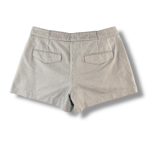 Theory Polka Dot Pocket Pleated Dress Shorts Gray/Black Size 8 Business Casual - Picture 2 of 7