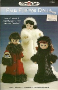Fibre-Craft-Faux-Fur-For-Dolls-12-034-13-034-Pamphlet-3-Coats