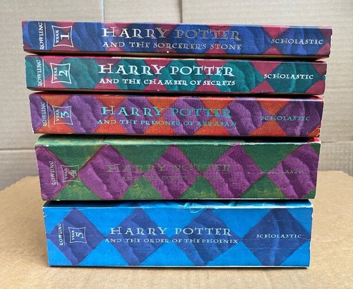 Harry Potter Years 1-5 Collectible Book Set 1st Editions JK Rowling Paperback - Picture 12 of 15