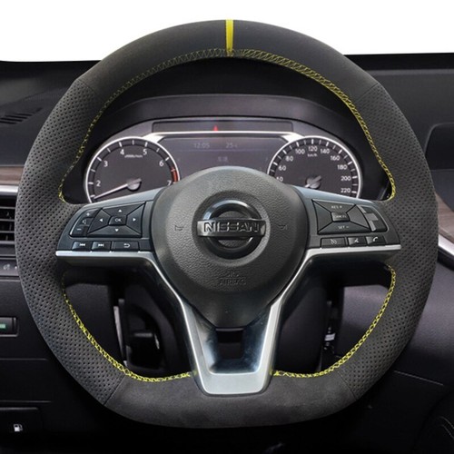 Cubierta personalizada para volante de automóvil gamuza suave para Nissan X-Trail 2017-2019 Qashqai - Imagen 3 de 6