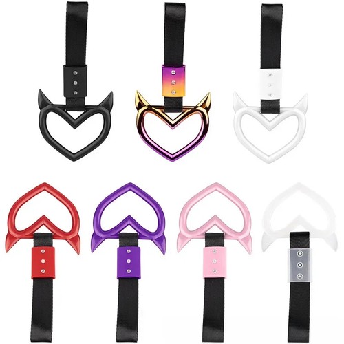 1pcs Tow Rope Heart Ring Car Tow Decoration Belt Train Bus Handle Hand Strap - Bild 16 von 19