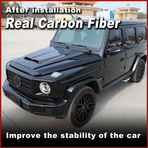 Fit For Mercedes W463 W464 G63 AMG G500 19+ Real Carbon Engine Hood Bonnet Cover - Picture 3 of 11