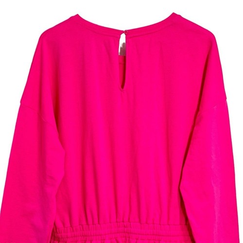 NY&C NWT Barbie Pink Long Sleeved Cotton Blend Spring Romper Size XL Woman's - Picture 10 of 13