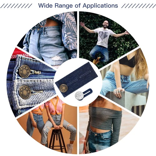 21 PCS Waistband Extenders Button Extenders Jeans & Pants Unisex & Maternity - Picture 5 of 7