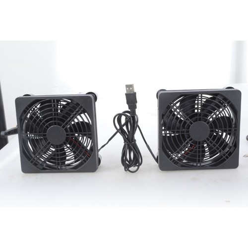 1Set 120mm USB Powered Cooling Fans For Routers And Consoles Protective Meshed - Afbeelding 6 van 8