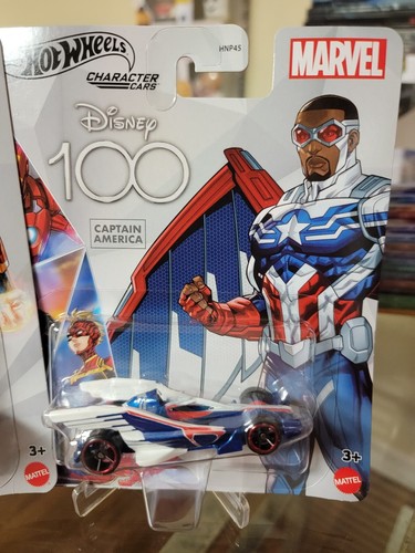 🙂 Hot Wheels Charakterautos Marvel Captain America + Captain Marvel *Y23 🙂 - Bild 3 von 4