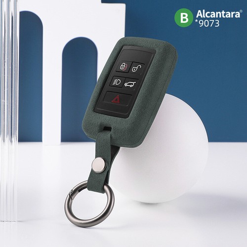 Alcantara Car Key Case Cover Holder Keycahin For Jaguar FPACE XFL XEL XJL E-FACE - Bild 18 von 18