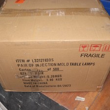 (2-Pk) Madison Table Lamp Beige Hardback Fabric Shade Bronze Finish L3212783DS