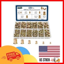 High-Quality SAE Rivnut Kit - 240 Pcs with 6 Size Options and Storage Case