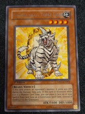 *Misprint* Yugioh Crystal Beast Topaz Tiger DP07-EN004 Rare 1st Ed NM Faded Name