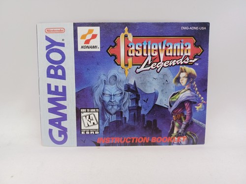 Castlevania Legends Nintendo Gameboy Authentic Manual Booklet Only VG