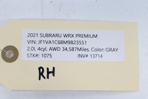 2017-2021 SUBARU WRX RIGHT PASSENGER SIDE WINDSHIELD WIPER WASHER ARM OEM - Picture 6 of 6