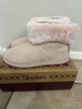 Skechers Cozy Campfire Meant To Be Slippers Boots Women's 5.5 Pink Blush