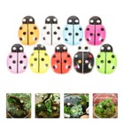  50 Pcs Mini Ladybug Decor Charms Resin Embellishment Ladybugs Ornament
