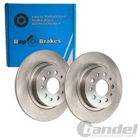 2X RAP Bremsscheiben Ø264Mm Voll Hinten Passend FüR Fiat 500L Tipo | R-D1043