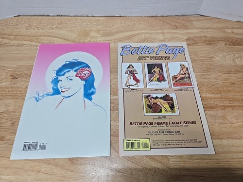 2- BETTIE PAGE COMICS #1 with DAVE STEVENS COVER With POSTER DARK HORSE COMICS - Picture 4 of 7