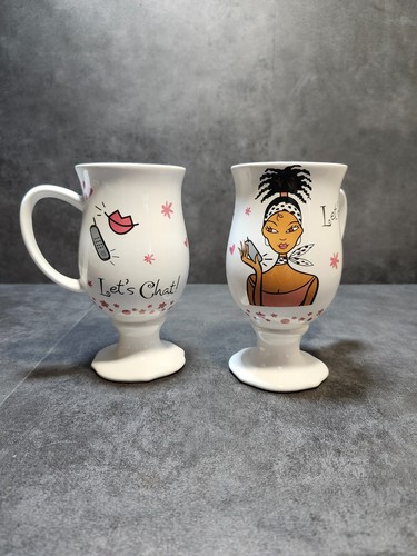The Girlfriends Collection Mary Kay Let’s Chat! Coffee Tea Mug Set of 2 - Picture 3 of 12
